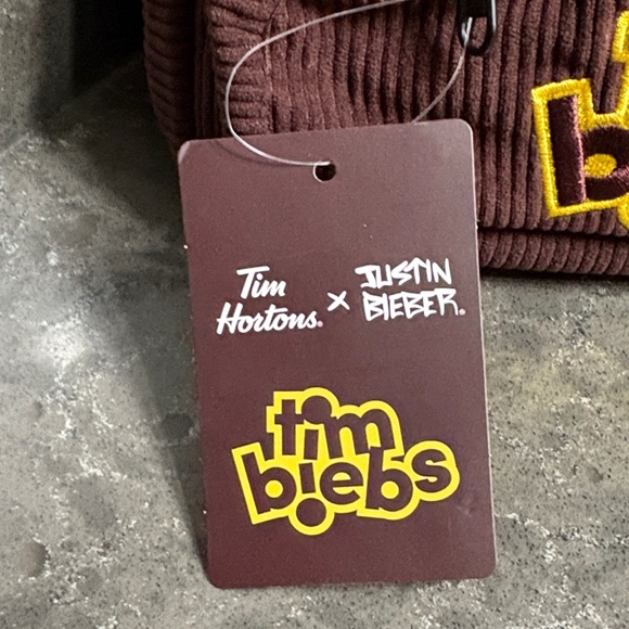 Tim Hortons x Justin Bieber Brown Crossbody Bag - Picture 2 of 10